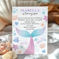 EDITABLE Mermaid Birthday Invitation, Mermaid Invitation, Under The Sea Party Invite, Editable Printable Template, Instant Download. M001