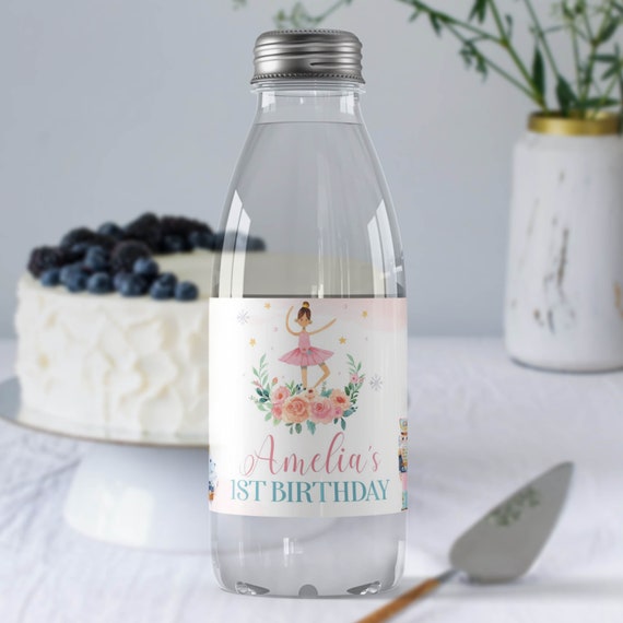 Editable Nutcracker Water Bottle Labels Nutcracker Birthday Party
