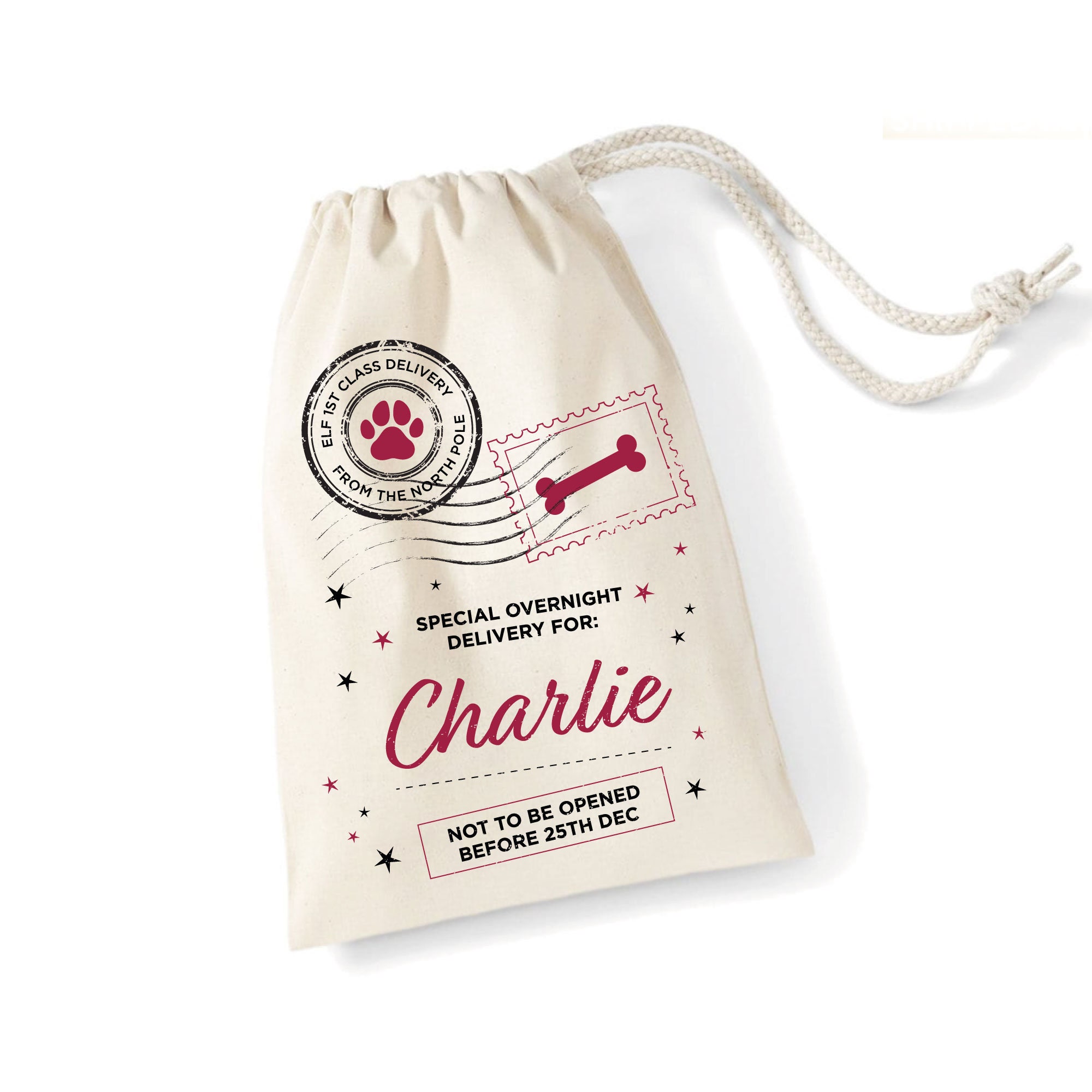 Chien Personnalisé Cadeau de Noël Sac Premium Etsy