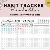 30 Day Challenge Tracker Template Printable/ Digital - Etsy Canada