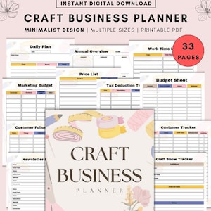 Kunsthandwerksmarkt-Planer, Marktstand-Planer, Bestandsaufnahme, Verkaufslog, Handwerksschau-Planer,Messeplaner, PDF