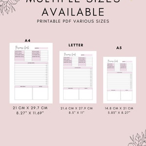 Monthly Business Goals Printable: Small Business Goal Worksheet (A4 A5 PDF) image 7