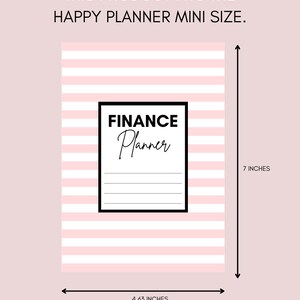 Happy Mini Planner Printable, Budget Planner, Finance Planner, Monthly ...