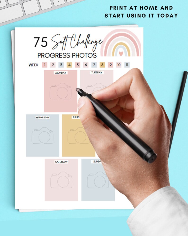 CUSTOM ORDER - 75 Soft Challenge Tracker - Etsy