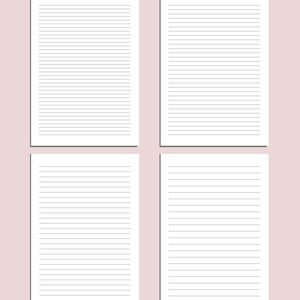Printable Lined Page, Lined Notes Printable, Lined Sheets Printable ...