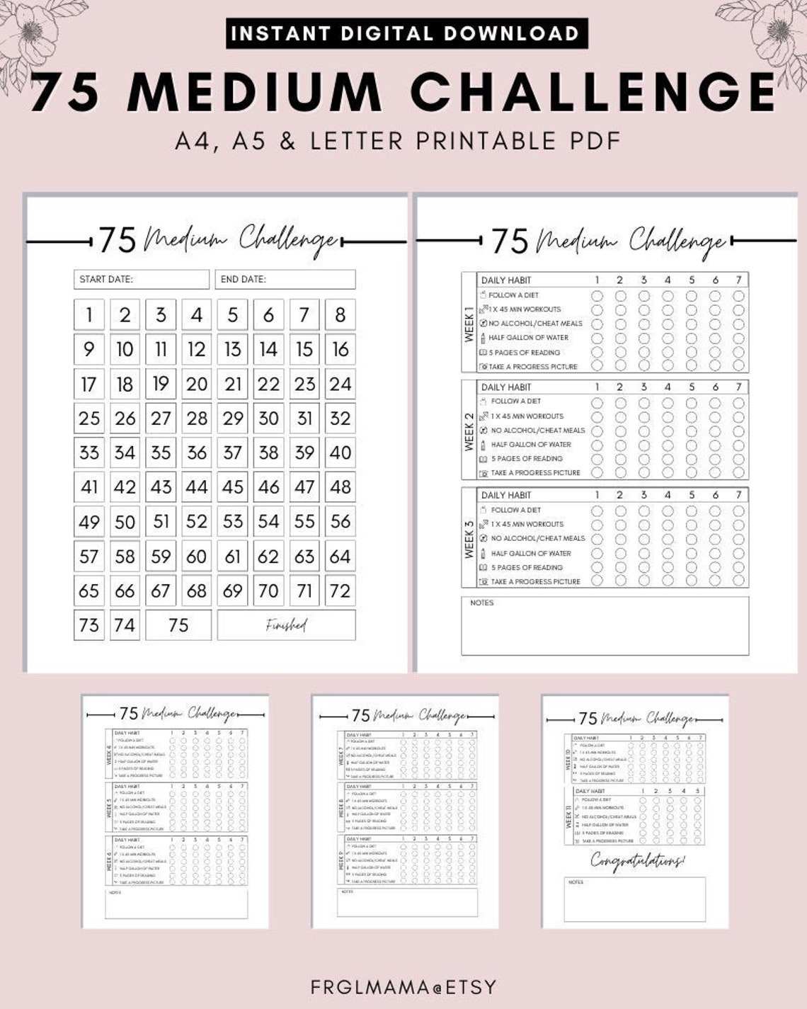 75 Medium Challenge Printable Free Printable Word Searches