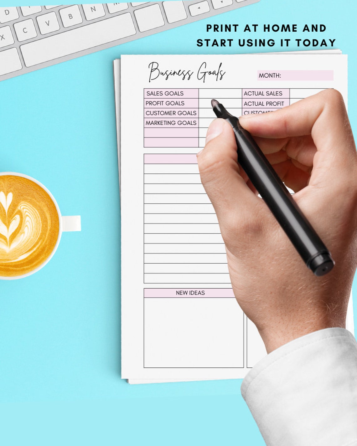 Printable Business Organization Planner and Tracker Sheets - Etsy