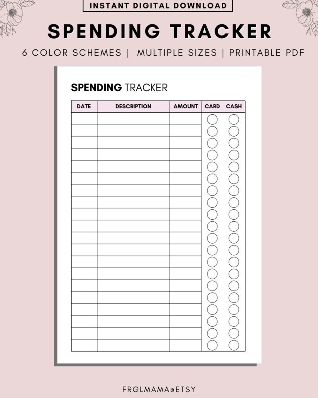 spending-tracker-spending-log-expense-tracker-printable-purchase-recorder-transaction-log-a4-a5-letter-pdf-etsy for Free Printable Daily Spending Log Spending Tracker, Spending Log, Expense Tracker Printable, Purchase Recorder, Transaction Log, A4 - A5, Letter, PDF - Etsy for Free Printable Daily Spending Log