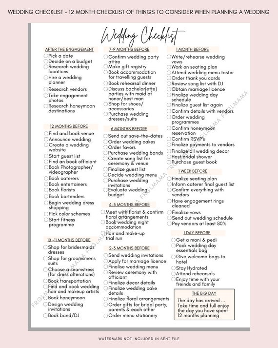 Bridal shopping list deals