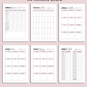 Budget Tracker Printable Set, Financial Planner Printable, Savings Tracker, Income Planner, Debt Payment. Spending Bill Money Tracker image 3