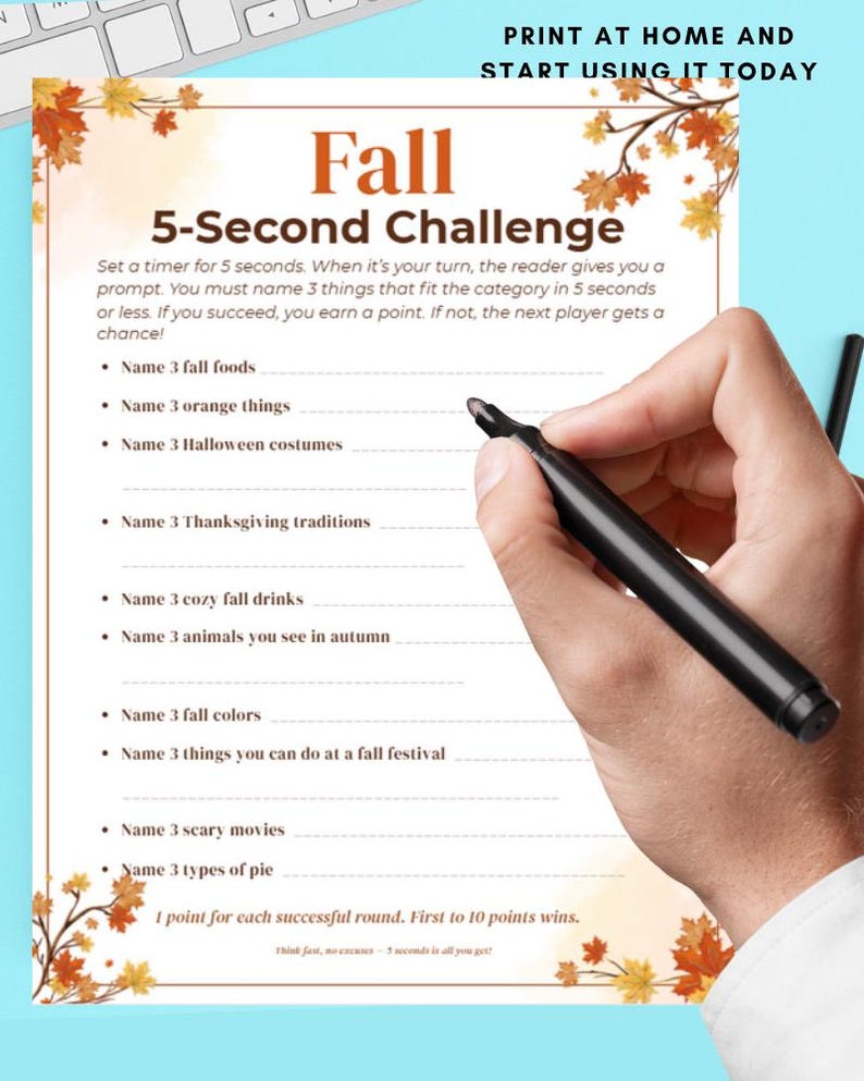 Fall Games Bundle: 30 Printable Autumn Activities (PDF Download) - Etsy