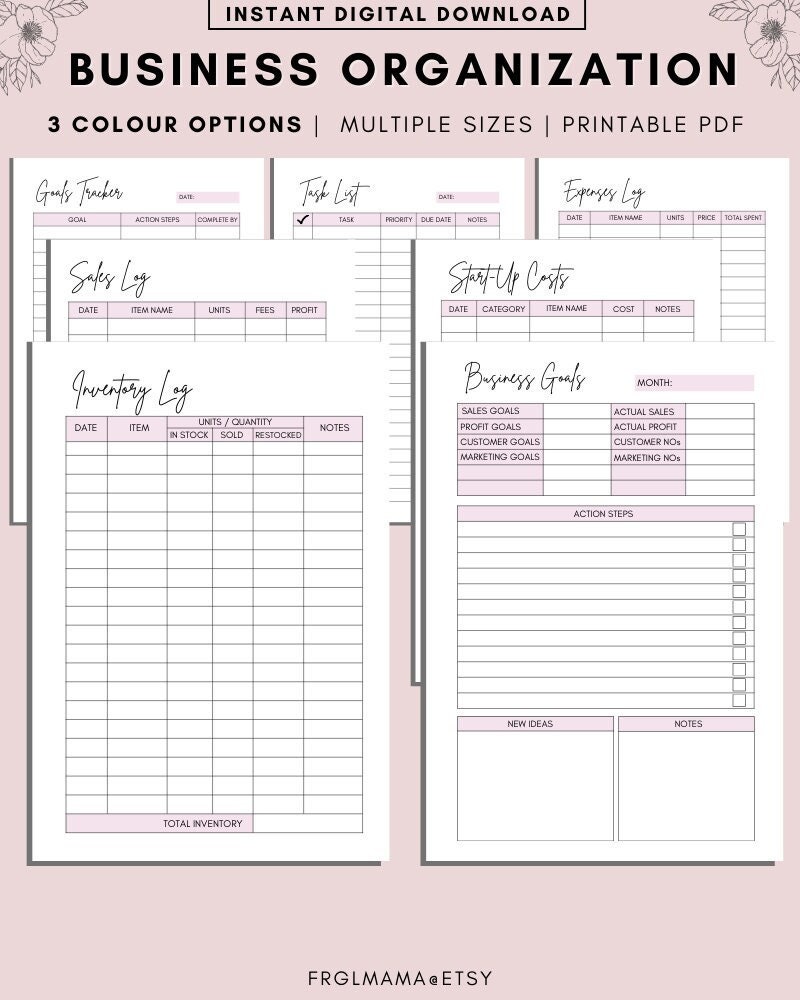 printable-business-organization-planner-and-tracker-sheets-template-small-business-planner-home-business-organizer-printable-a4-a5-pdf-etsy