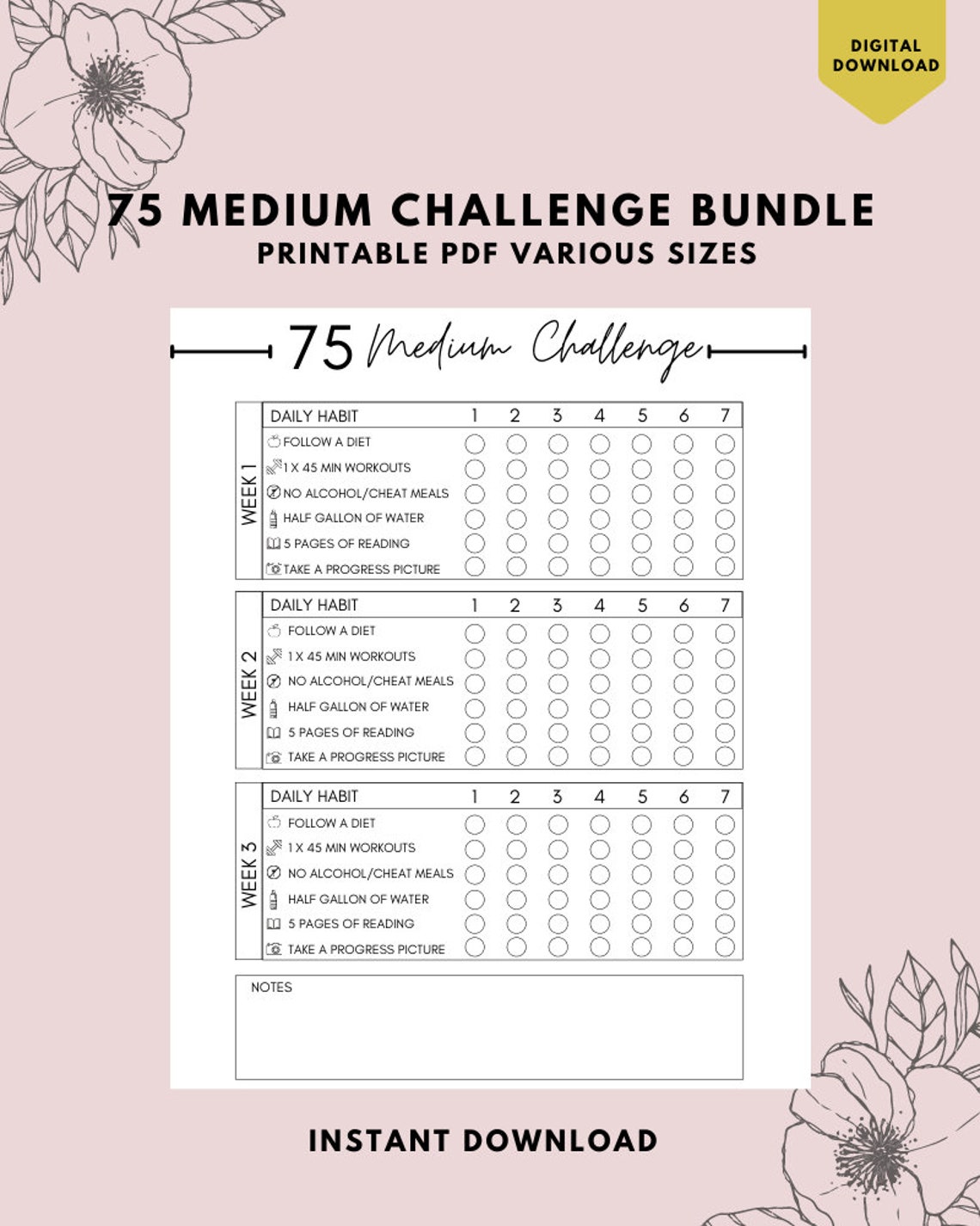75 Soft Challenge Notion Template 75 Soft Challenge Notion Template