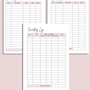 Printable Business Organization Planner and Tracker Sheets Template ...
