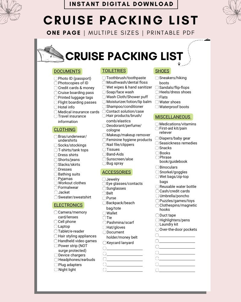 Alaskan Cruise, Packing List, Cruise Packing List, Honeymoon Cruise, Cruise Life, Cruise Planner, Family Cruise, Cruise Vacation, PDF File - Etsy alaskan-cruise-packing-list-cruise-packing-list-honeymoon-cruise-cruise-life-cruise-planner-family-cruise-cruise-vacation-pdf-file-etsy
