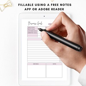Monthly Business Goals Printable: Small Business Goal Worksheet (A4 A5 PDF) image 5