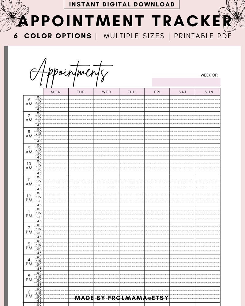 12 Month Dated Appointment Book with Complete Business Organizer