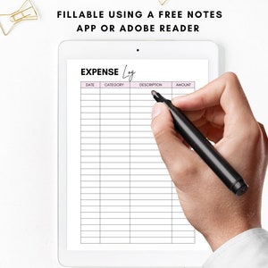 Printable Expense Log, Expense Tracker Printable, Spending Sheet ...
