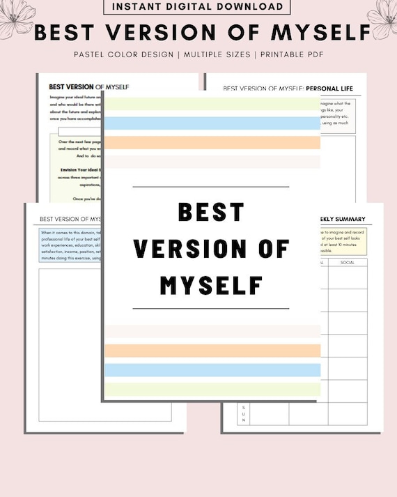Life Goals Planner, Self Improvement, Goal Tracker (Digital Download)