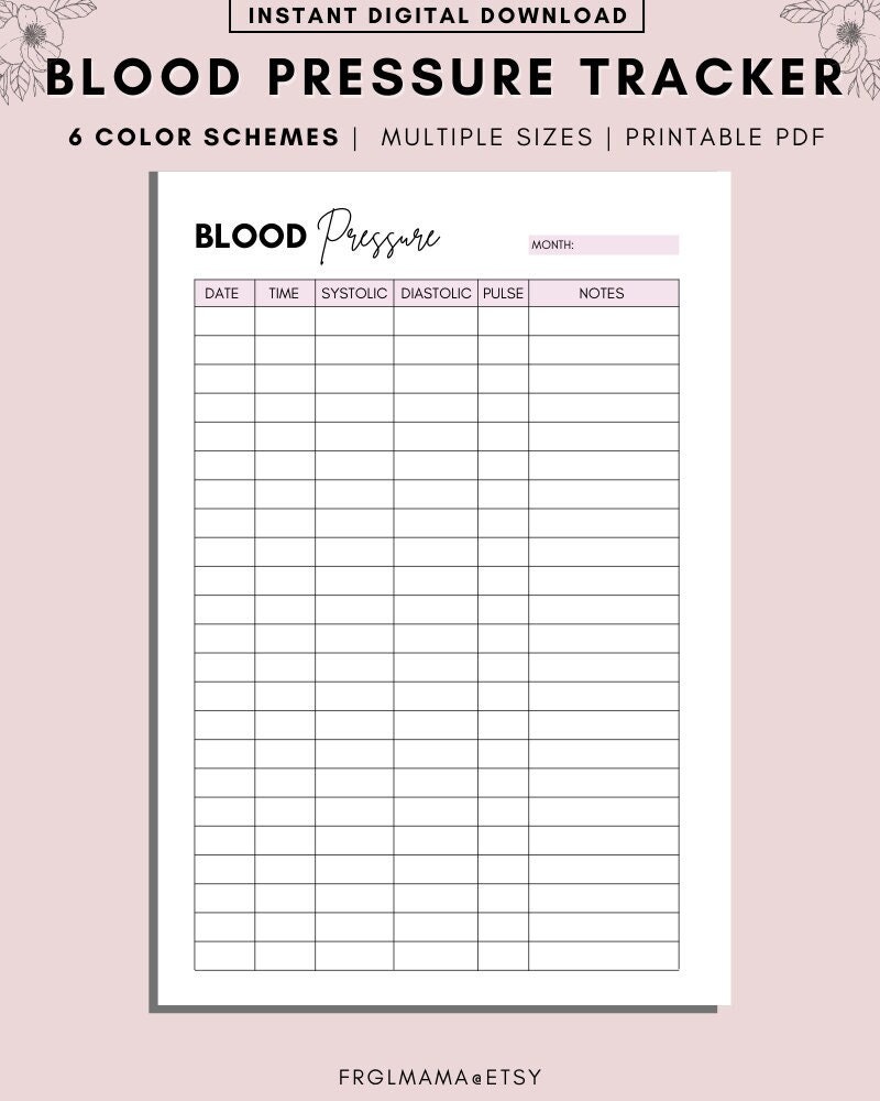 Daily Blood Pressure Monitor Logbook: 2 Years Blood Pressure