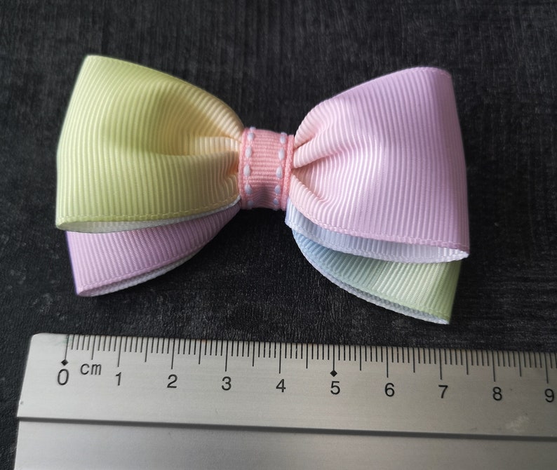 hair clip hair accessories hair bow Bow rainbow bow hair rubber
