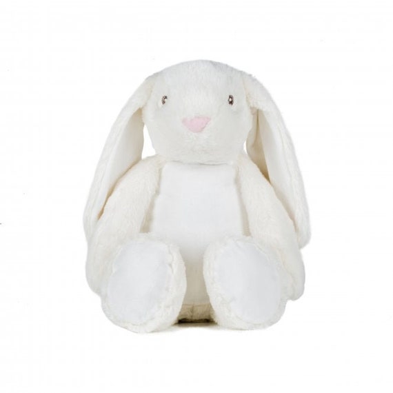 Embroidered Personalised Unisex Plush Bunny Soft Toy | Etsy