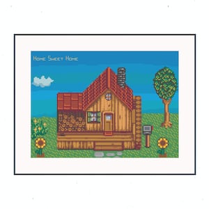 Stardew Valley House Cross Stitch Digital Pattern