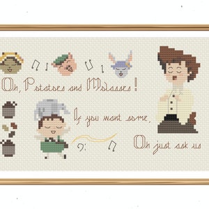 Potato and Molasses song - Over the Garden Wall digital cross-stitch pattern