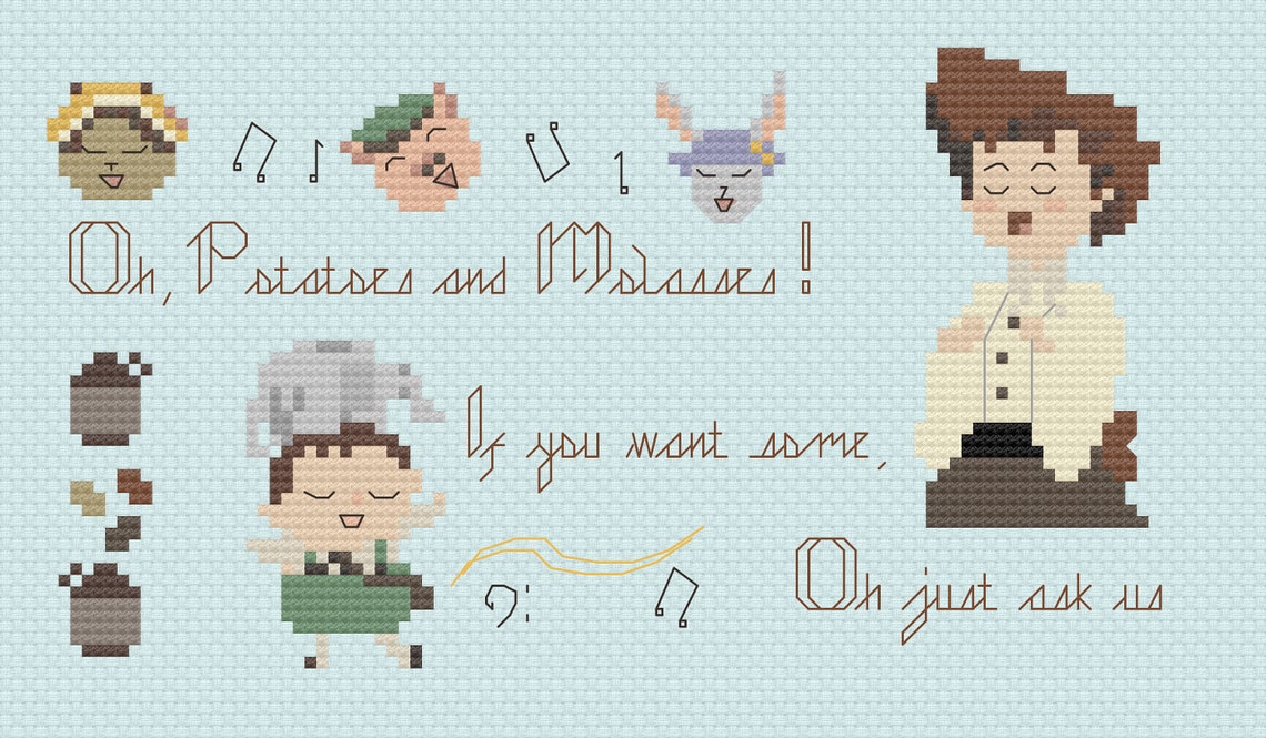 Potato and Molasses Song Over the Garden Wall Digital Etsy