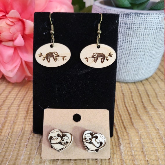 Sloth 2024 christmas earrings