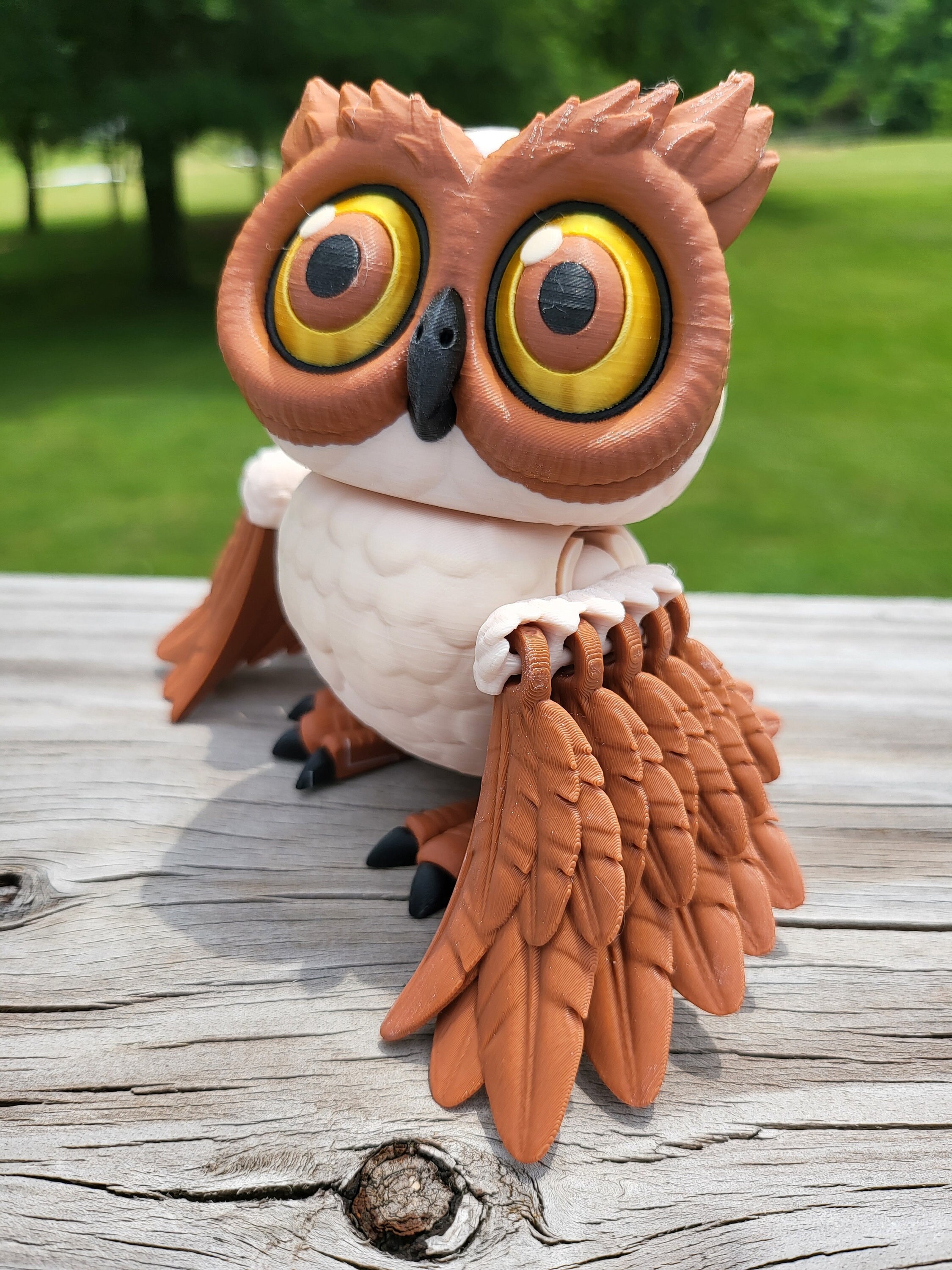 Articulated Owl - 3D Printed Owl - 3D Printed Flexi Owl - Owl