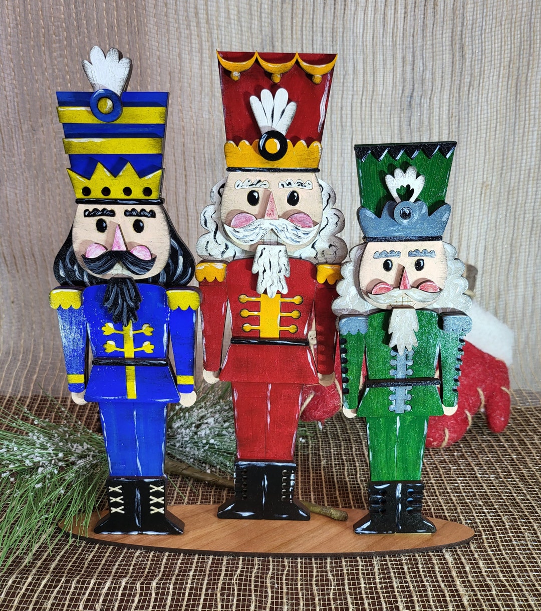 Standing Nutcrackers Wood Nutcracker Decor Handmade Wood Nutcracker