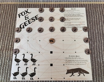 Gioco da tavolo strategico Fox and Geese, gioco medievale