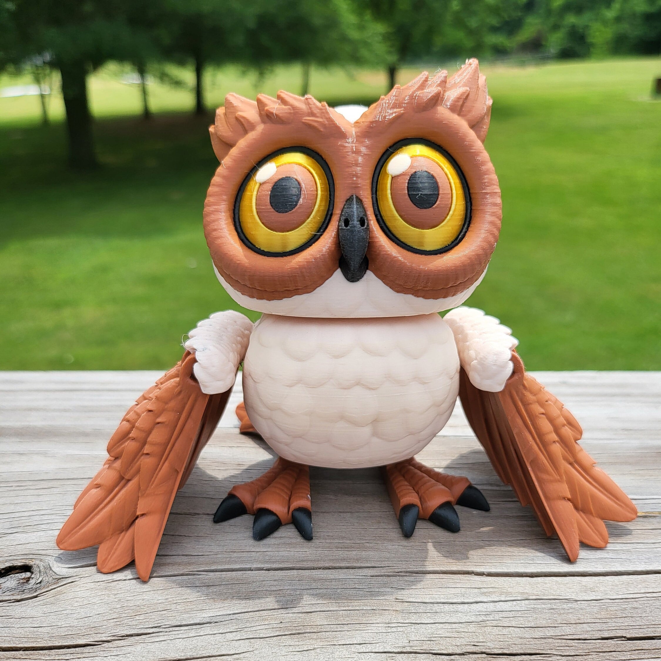Articulated Owl - 3D Printed Owl - 3D Printed Flexi Owl - Owl