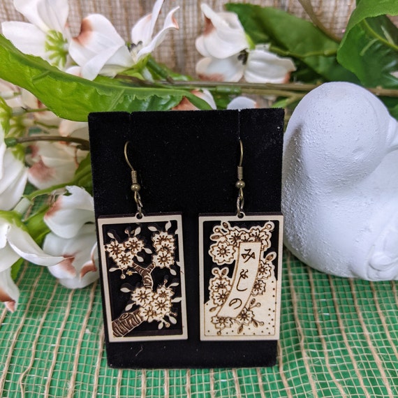 Hanafuda-style Earrings 