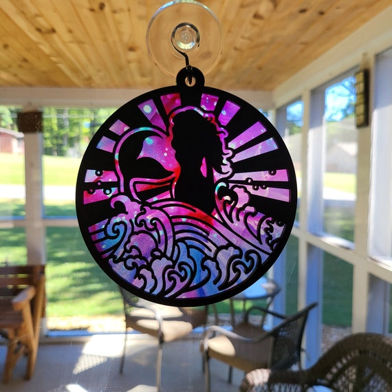 Round Suncatchers Suncatchers Flamingo Light House Etsy