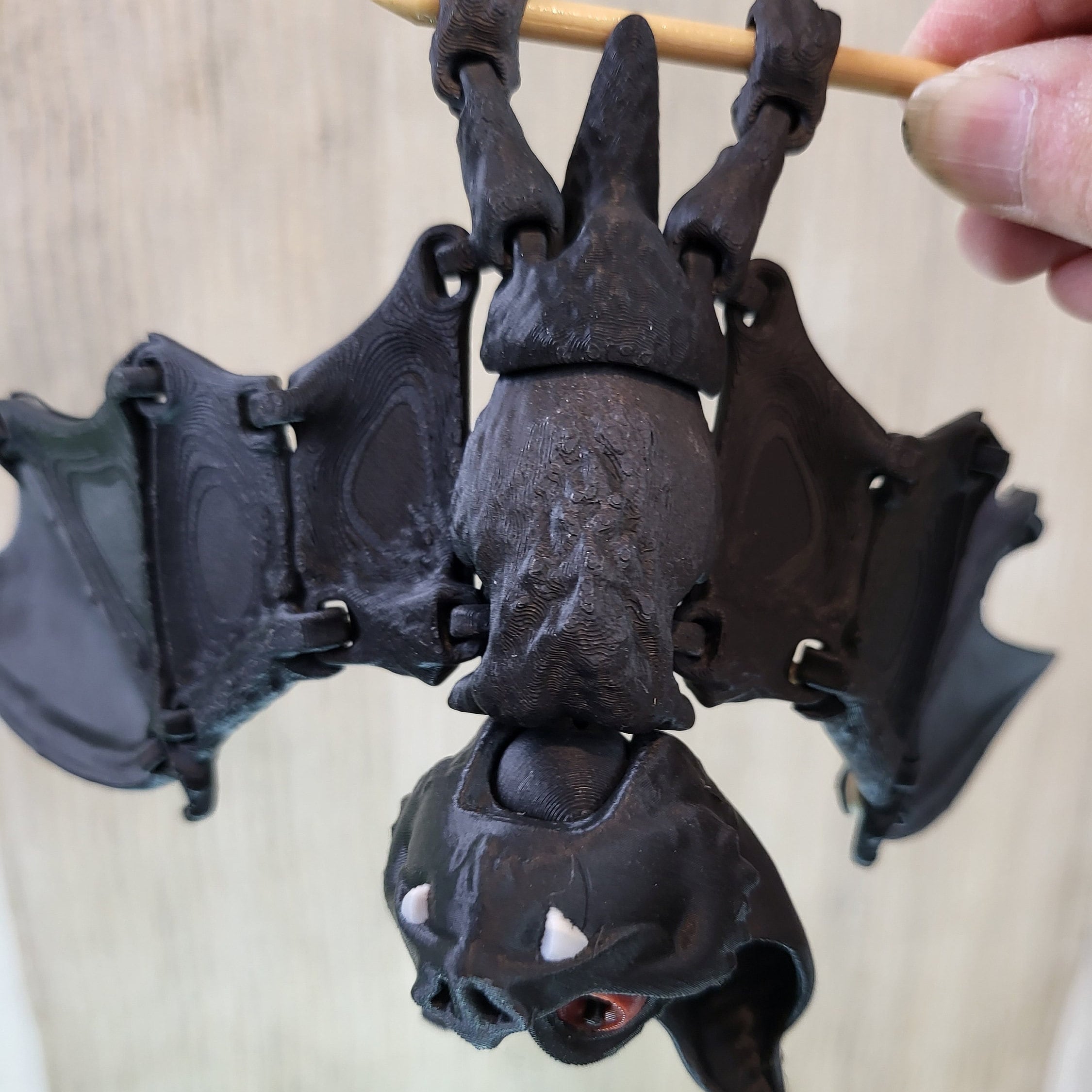 3D Printed Articulated Bat - Halloween Fidget Toy - Etsy