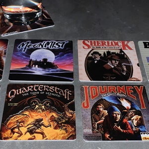 Classic Computer Game Drink Coasters - Infocom Vol 2 Set of 8