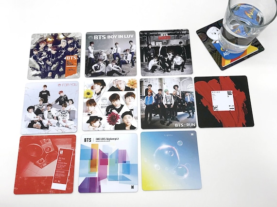 KPop Drink Coasters - BTS Albums Set II of 10 - K-Pop