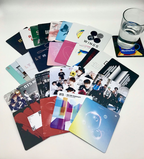 Deluxe set of 27 kpop drink coasters