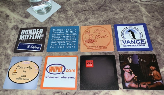 Classic Television Coasters - The Office Set of 8 - Michael Scott Dunder Mifflin