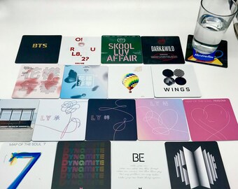 Deluxe Set of 27 Kpop Drink Coasters - Etsy