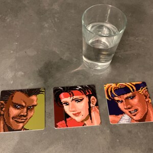 Classic Video Game Drink Coasters - Streets of Rage Set of 3