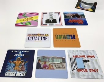 Classic Movie Drink Coasters - Back to the Future Volume 2 Set of 8 - BTTF