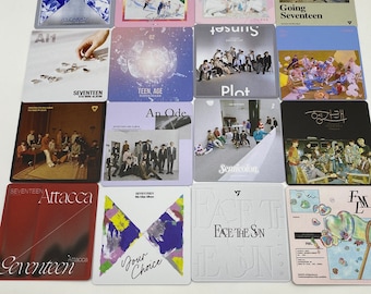 KPop Drink Coasters - Seventeen Album Covers Set of 16 K-Pop