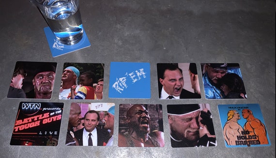 Pro Wrestling Drink Coasters - No Holds Barred Hulk Hogan Set of 10!