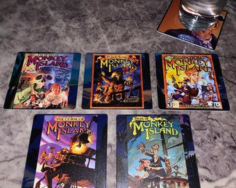 Classic Computer Game Drink Coasters - Monkey Island Set of 5