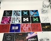 KPop ドリンクコースター - Monsta X アルバムカバー 18枚セット