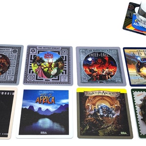 Classic Computer Game Drink Coasters - EA Album Covers Volume 2 - Set of 8