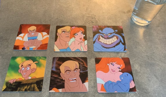 Classic Video Game Drink Coasters - Space Ace Arcade Set of 6